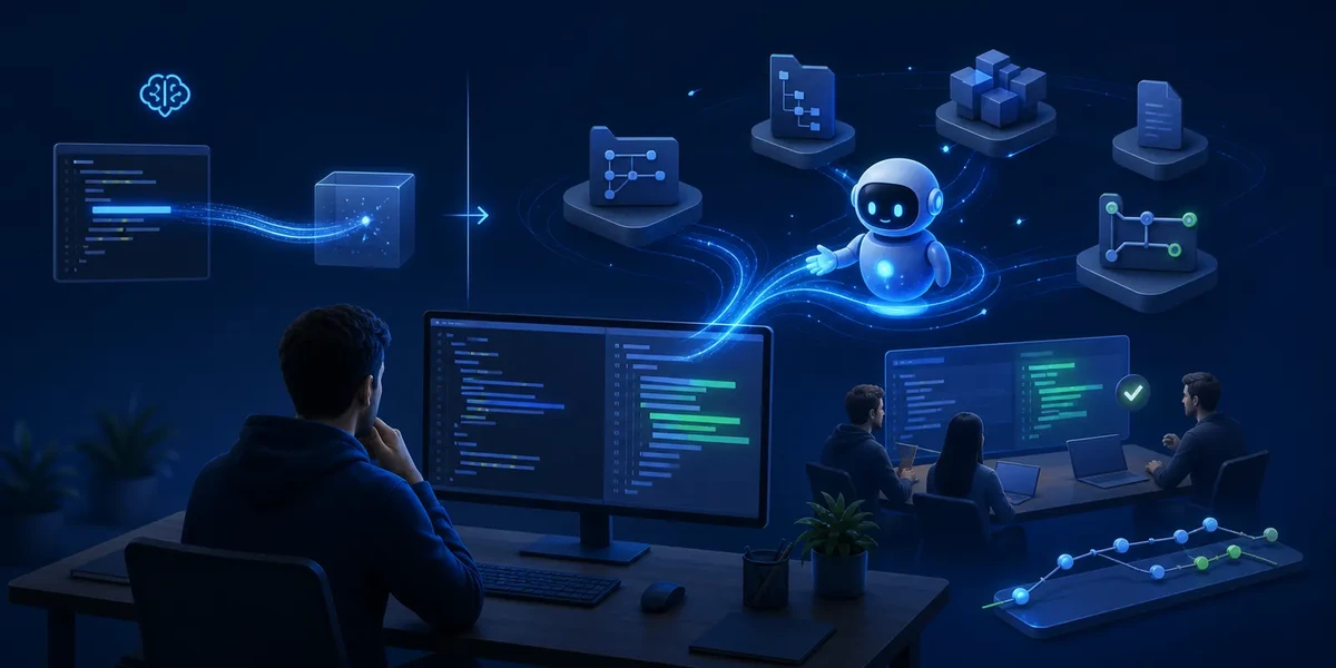Evolución del autocompletado de código a un agente de programación conectado al repositorio